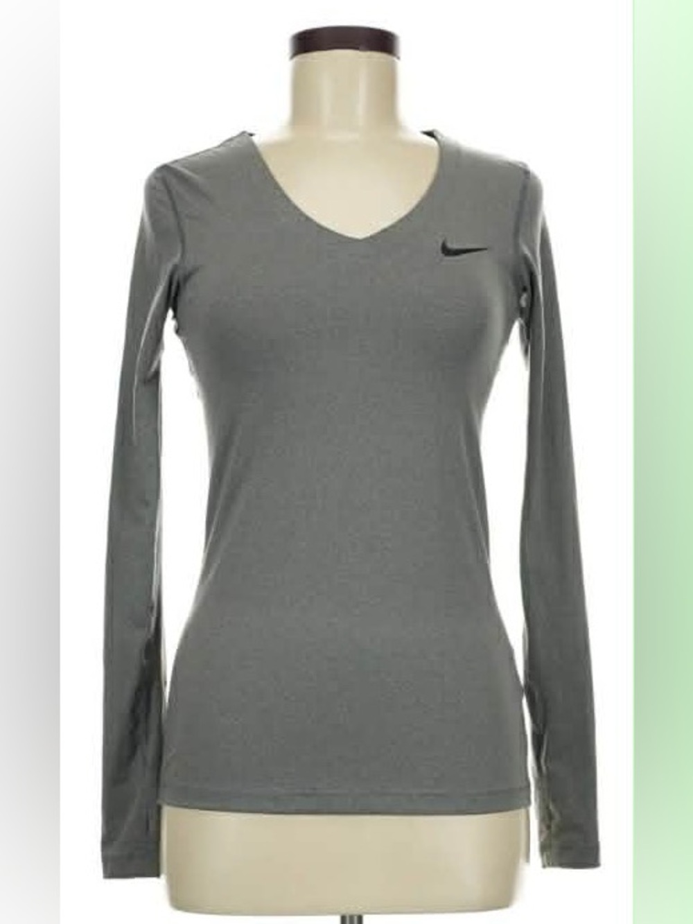Nike Pro Womens charcoal shirt